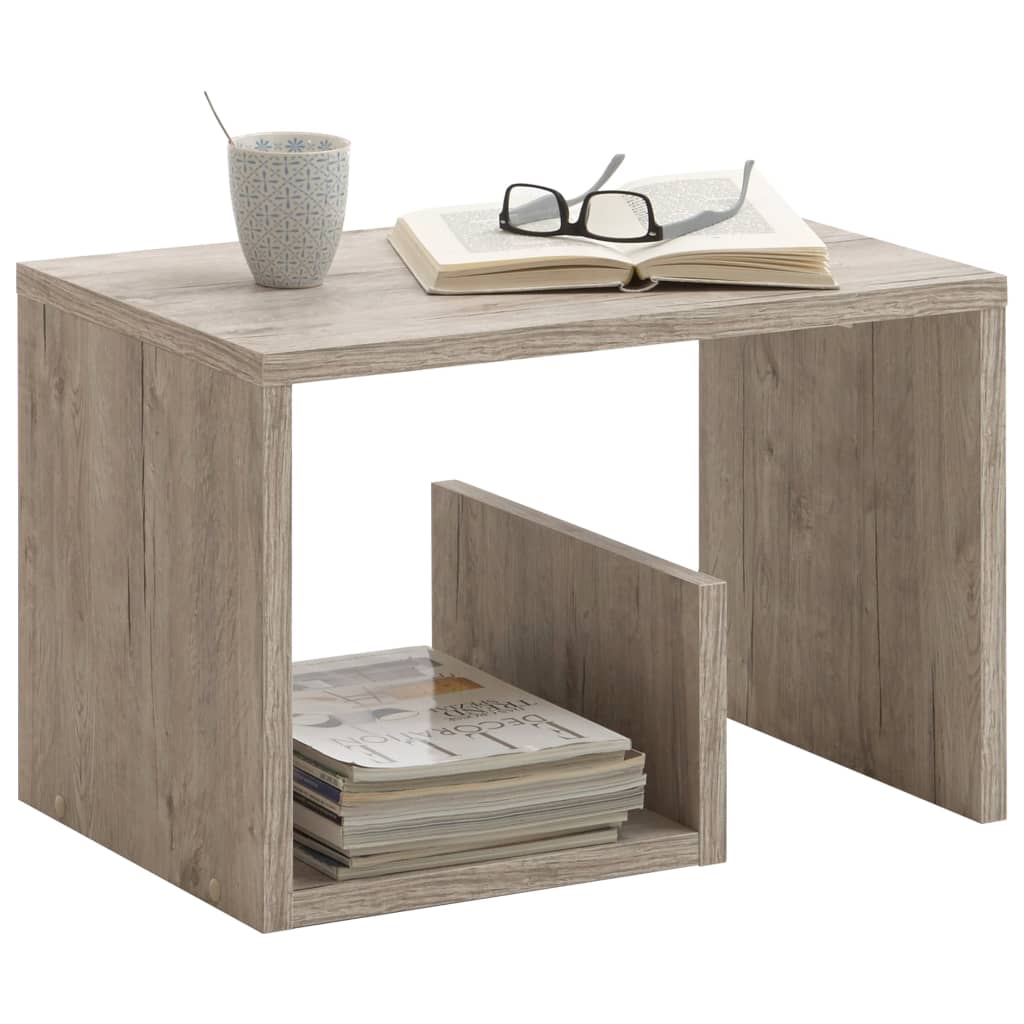 FMD Table basse 2-en-1 59,1x35,8x37,8 cm Chêne sable Tables basses FMD   