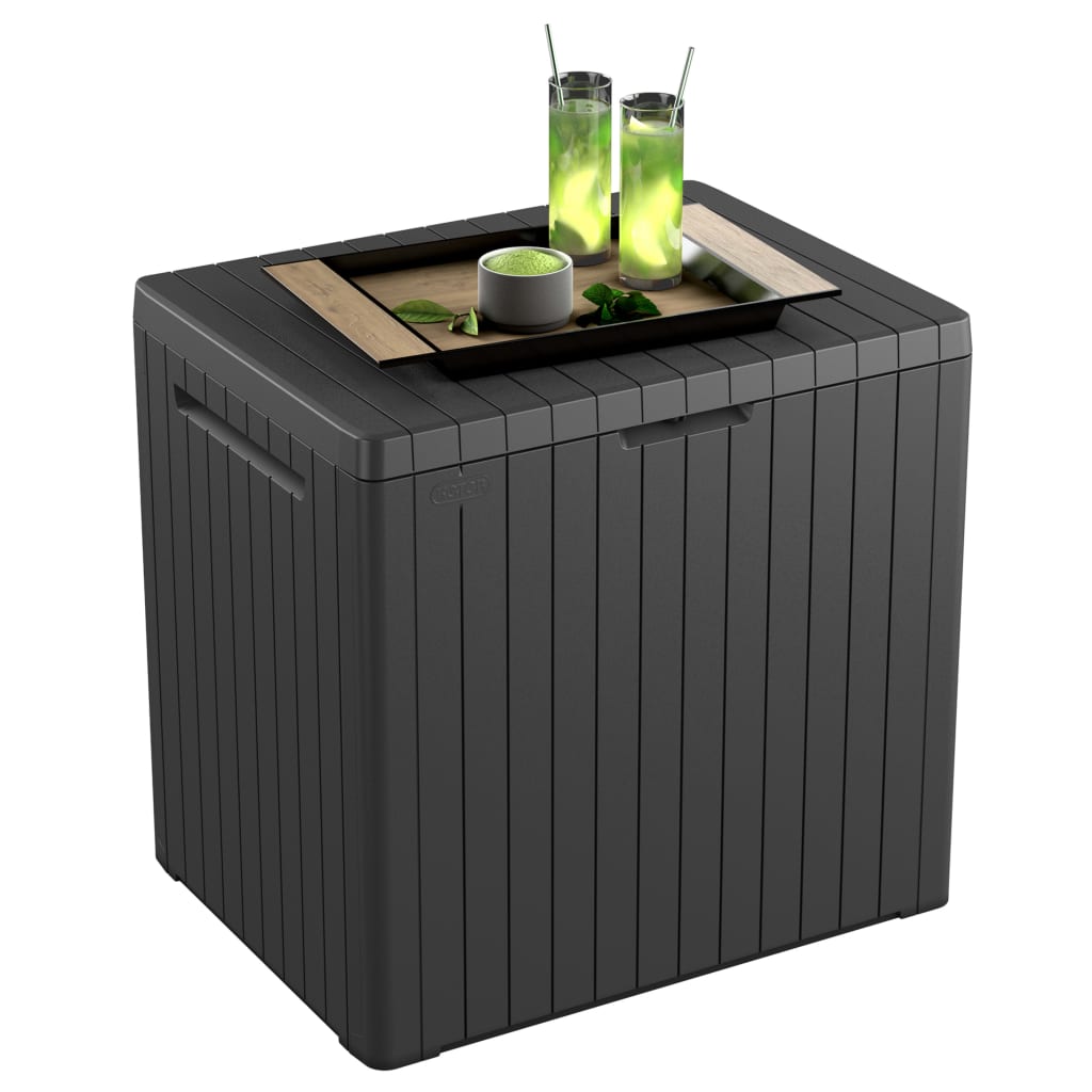 Keter Boîte de rangement de jardin City 113 L Coffres de jardin Keter   