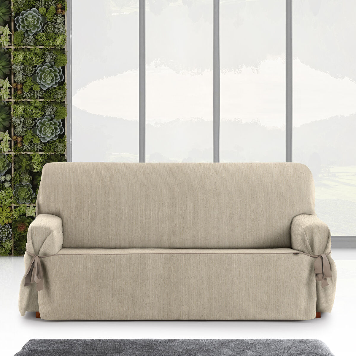 Cover di divano beige Eysa Mid Beige 100 x 110 x 180 cm