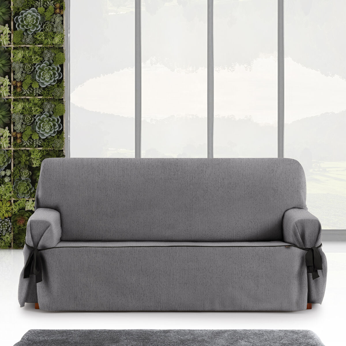 Sofa Cover Eysa MID Grey 100 x 110 x 180 cm