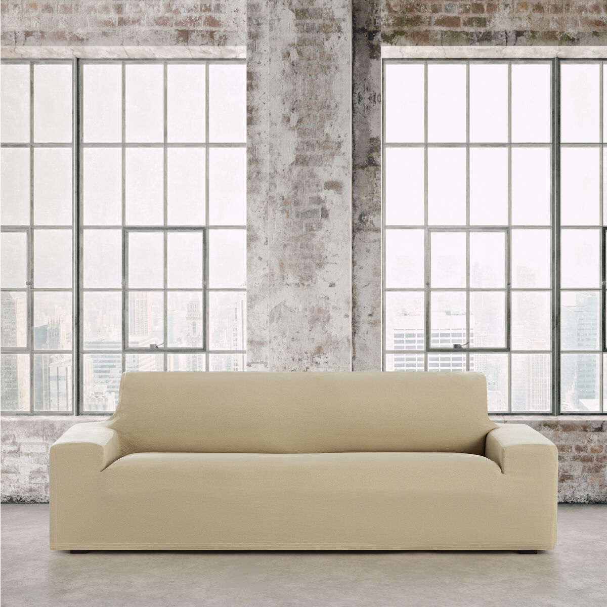 Coperchio di divano beige Eysa Bronx 70 x 110 x 170 cm