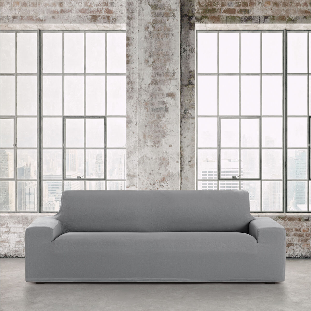 Sofa Cover Eysa BRONX Grey 70 x 110 x 240 cm