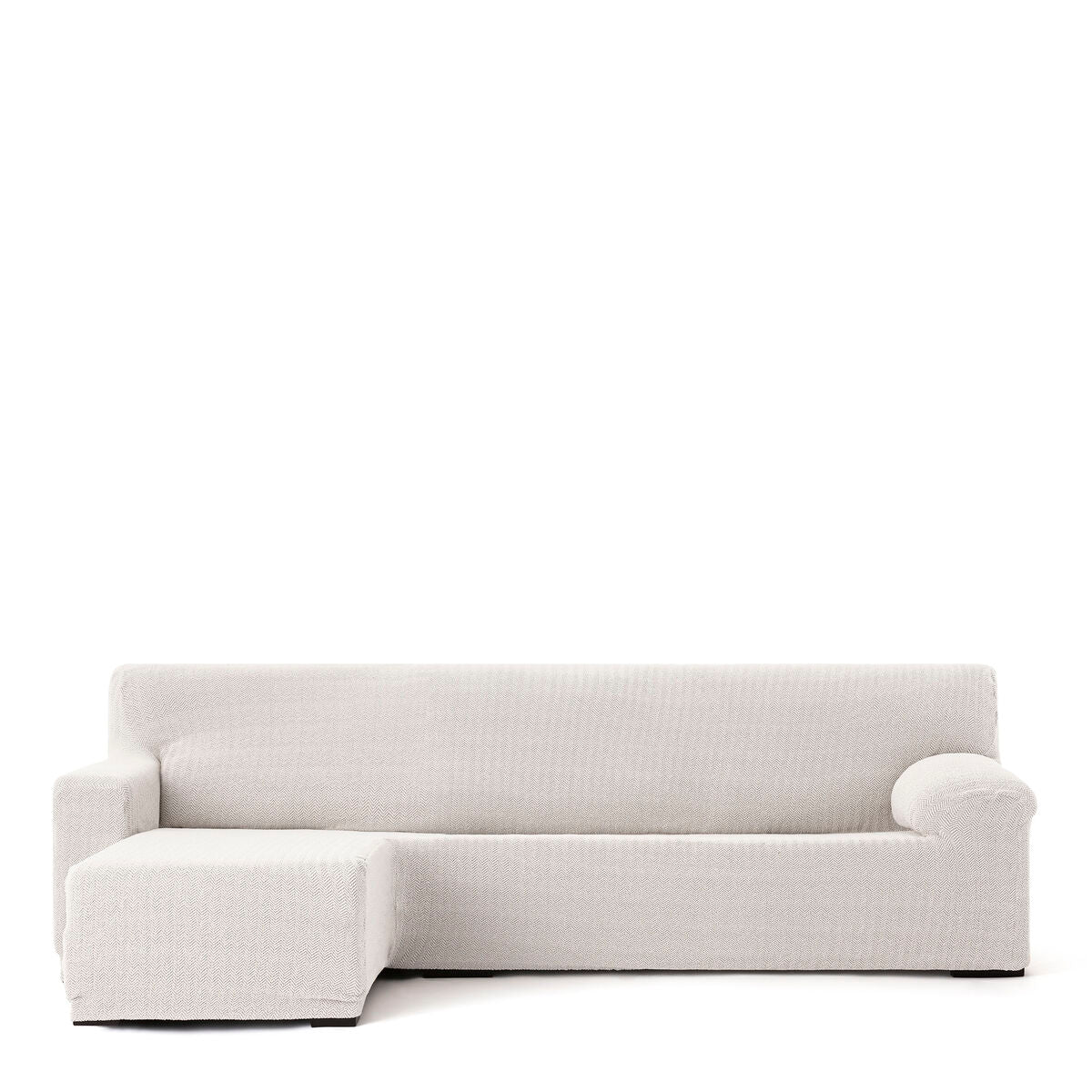 Housse pour chaise longue accoudoir long gauche Eysa JAZ Blanc 120 x 120 x 360 cm