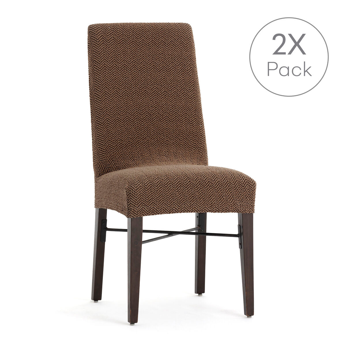Copertura della sedia marrone Eysa Jaz 50 x 60 x 50 cm 2 unità