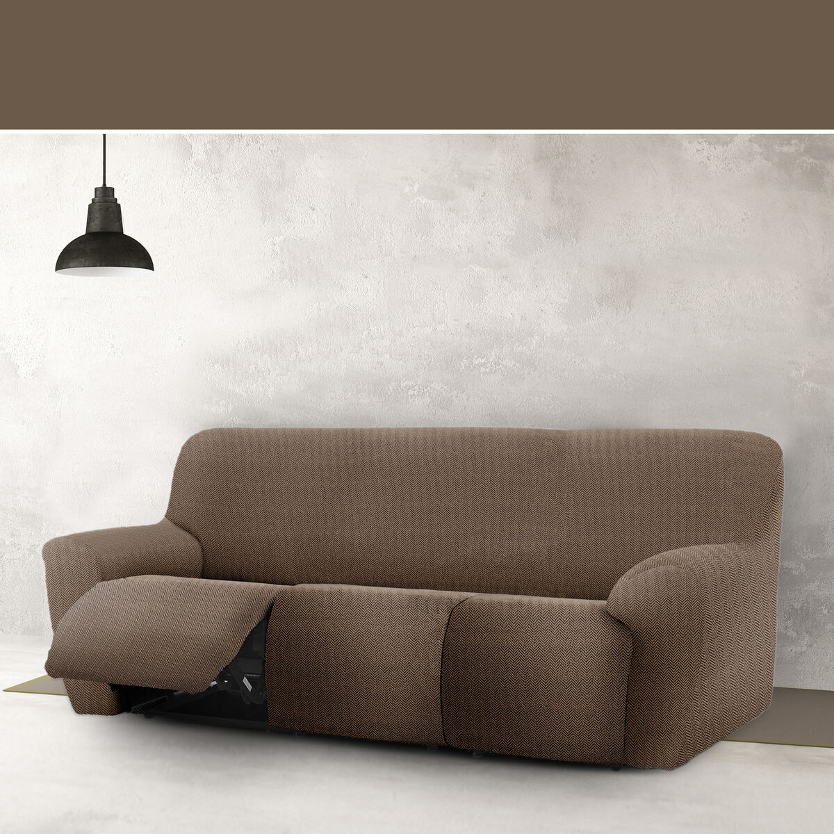 Sofa Cover Eysa JAZ Brown 70 x 120 x 260 cm