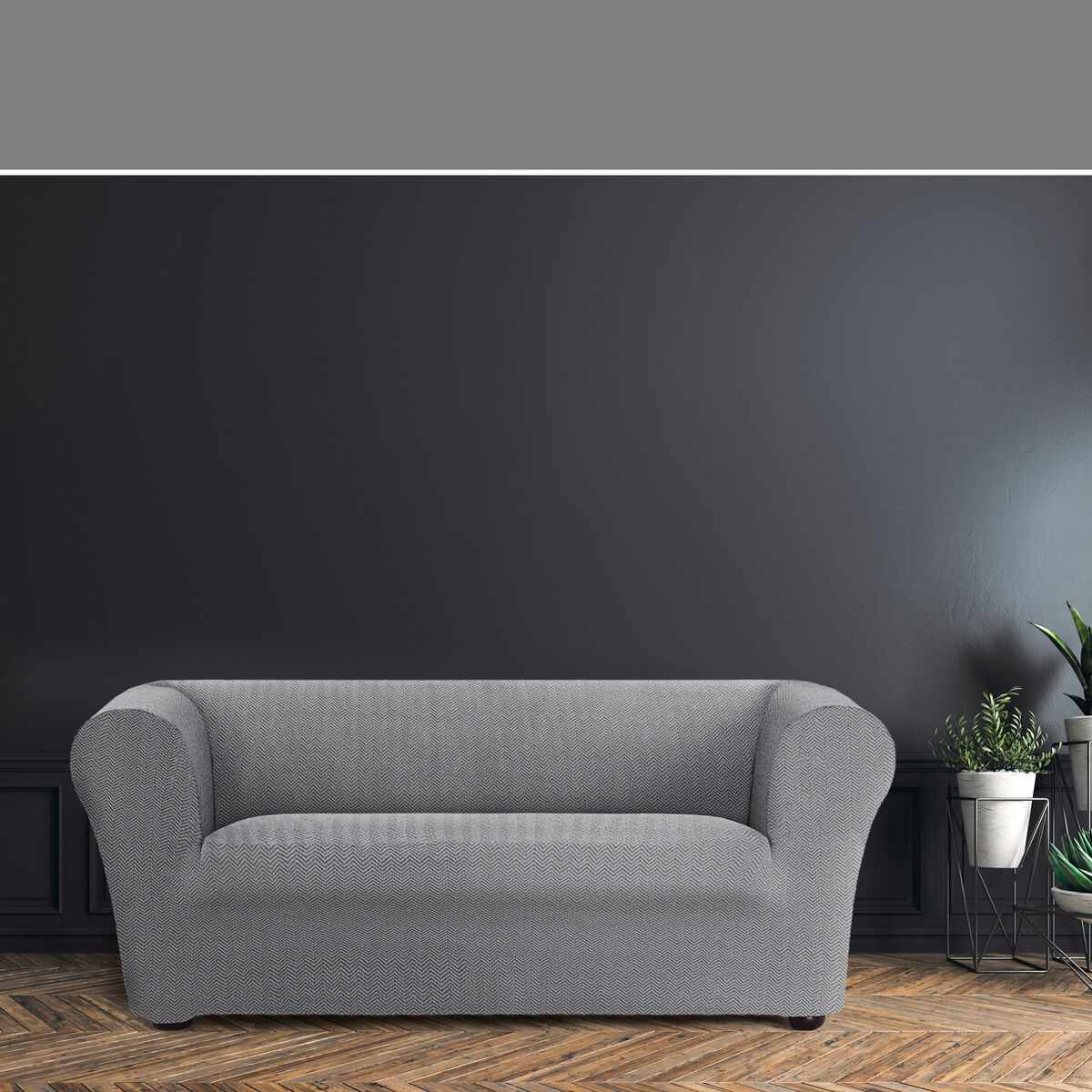 Sofa Cover Eysa JAZ Grey 110 x 100 x 230 cm