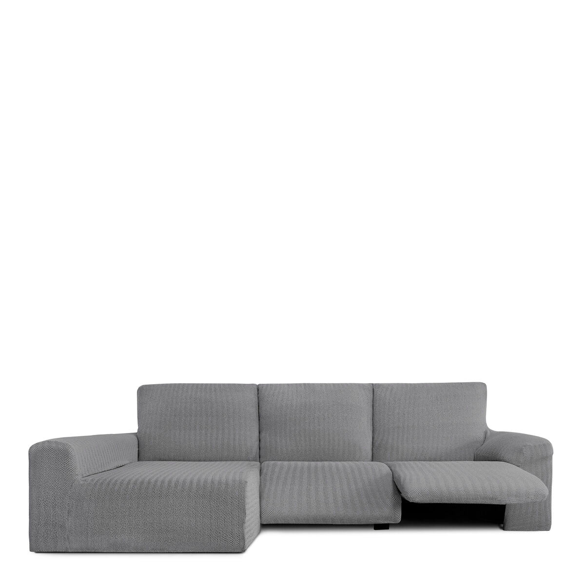 Copertura per sedia a lunghezza a sinistra lunga Eysa jaz grigio 180 x 120 x 360 cm