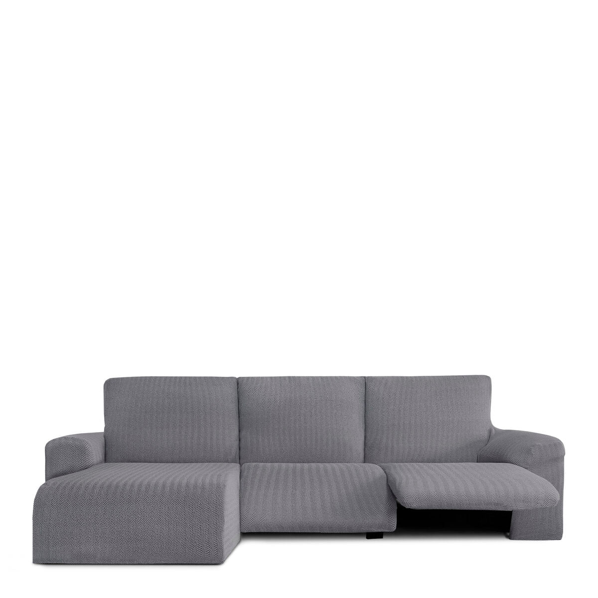 Copertura per sedia a lunghezza a sinistra lunga Eysa jaz grigio 120 x 120 x 360 cm