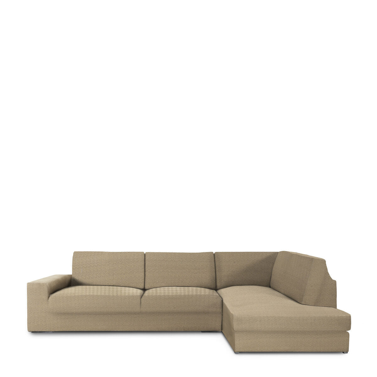 Copertina di divano Eysa Jaz beige 110 x 120 x 500 cm