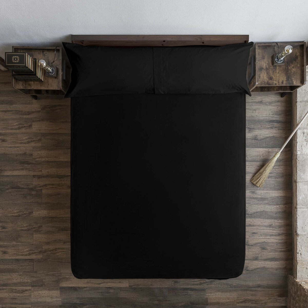 Fitted sheet Harry Potter Black 180 x 200 cm