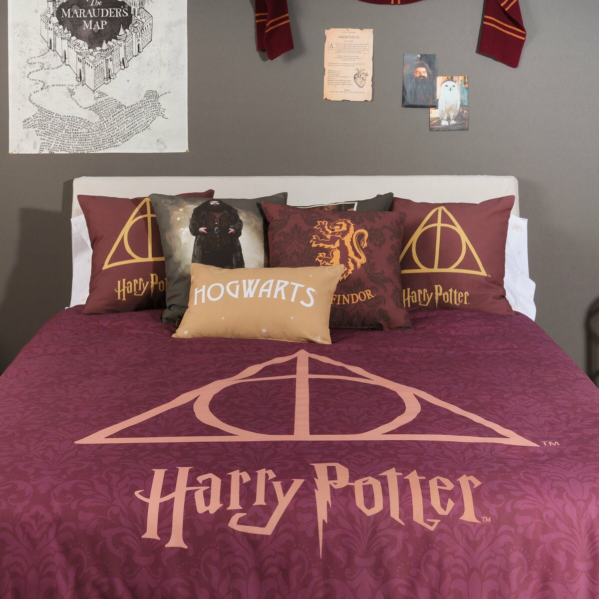 Housse de Couette Harry Potter Deathly Hallows 260 x 240 cm Lit king size
