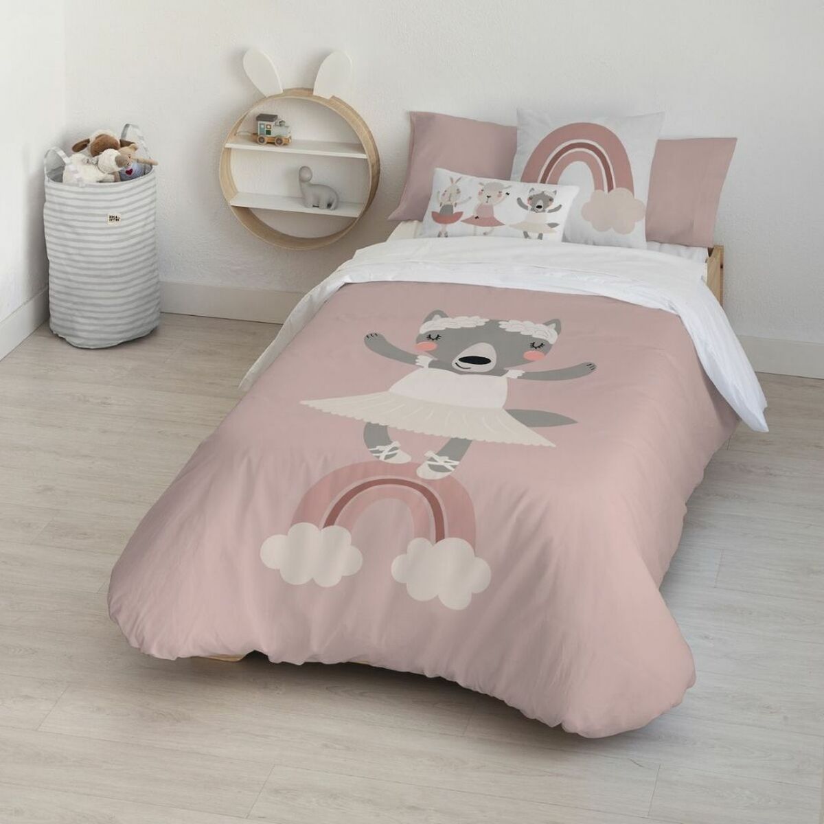 Bettdeckenbezug Kids&Cotton Lavi Big Rosa 180 x 240 cm