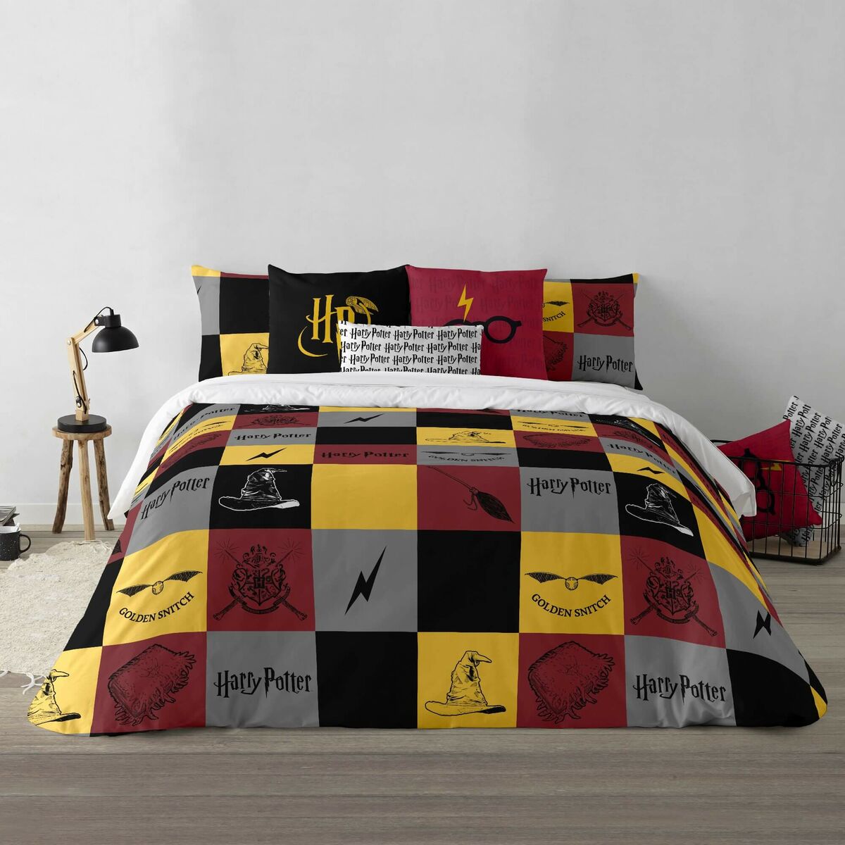 Bettdeckenbezug Harry Potter Hogwarts 155 x 220 cm Einzelmatratze