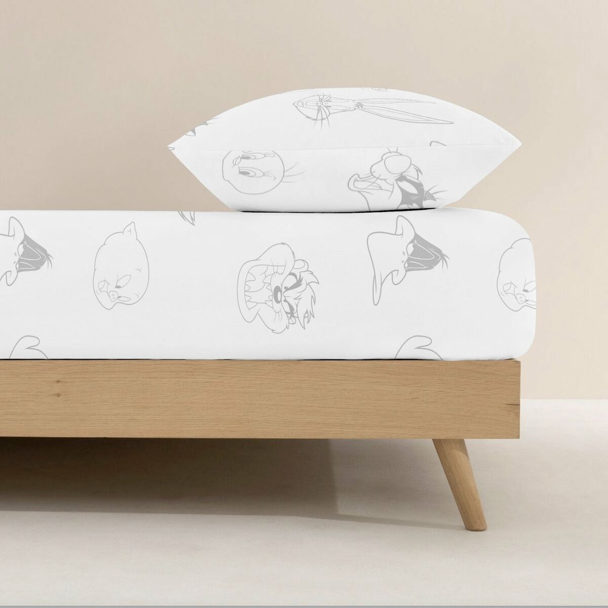 Fitted sheet Looney Tunes 180 x 200 cm