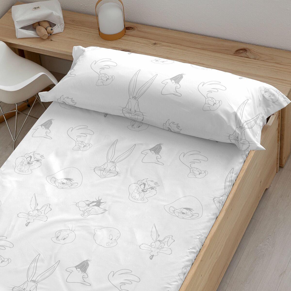 Fitted sheet Looney Tunes 180 x 200 cm