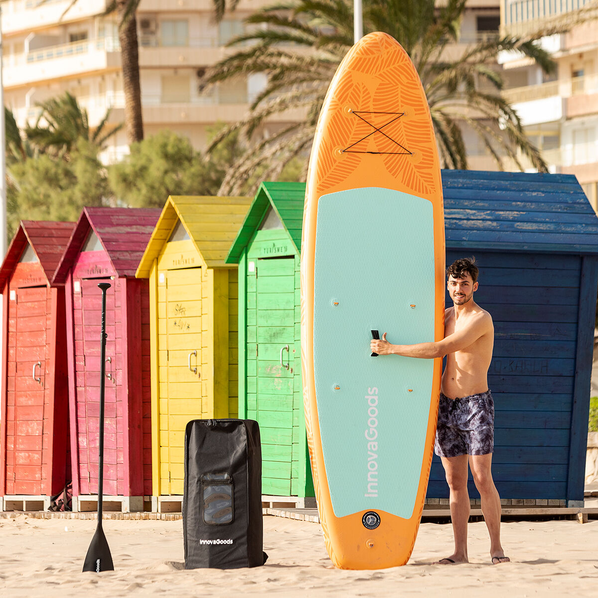 Tavola da Surf Gonfiabile 2 in 1 con Seduta e Accessori Siros InnovaGoods 10'5" 320 cm