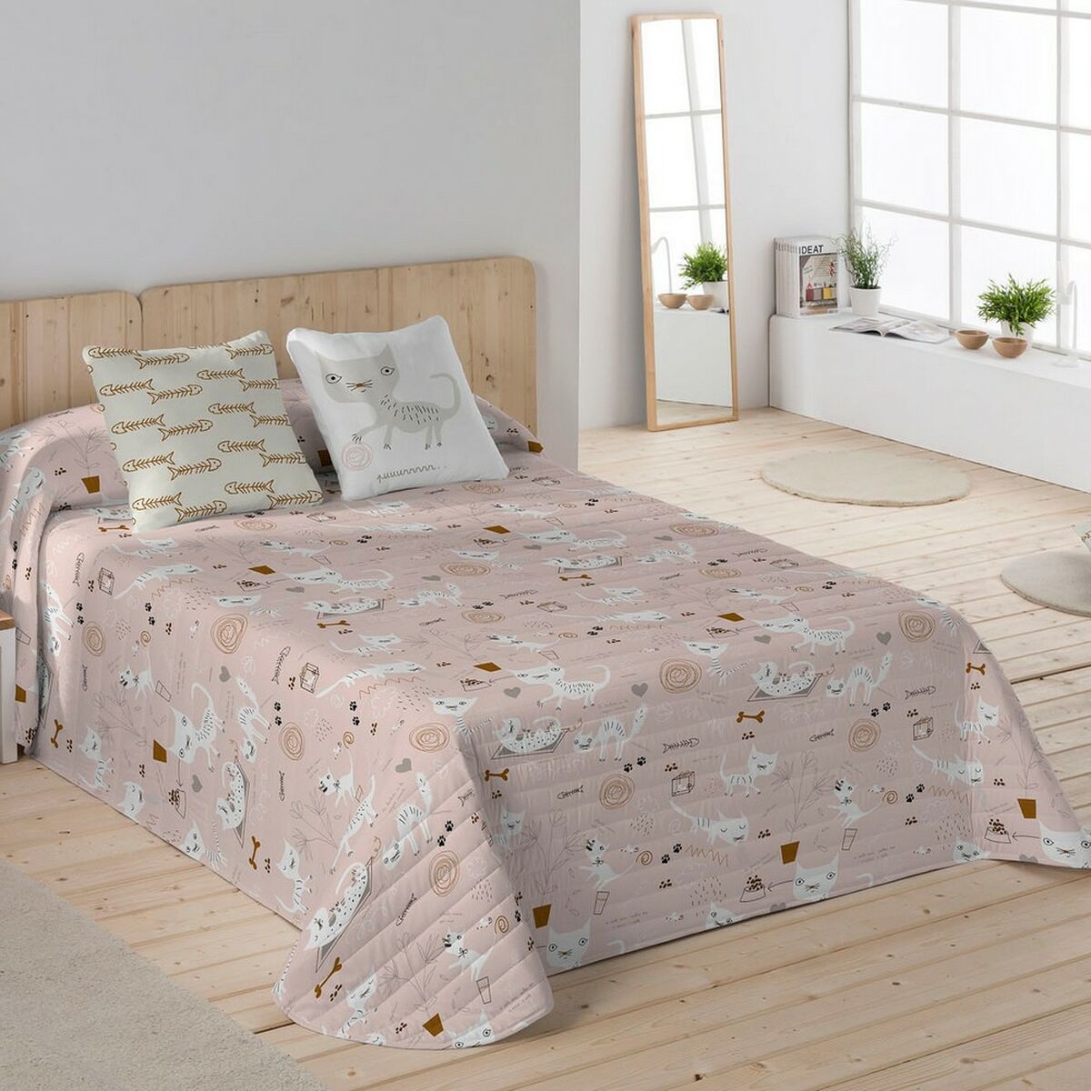 Bedspread (quilt) Panzup Cats 4 270 x 260 cm