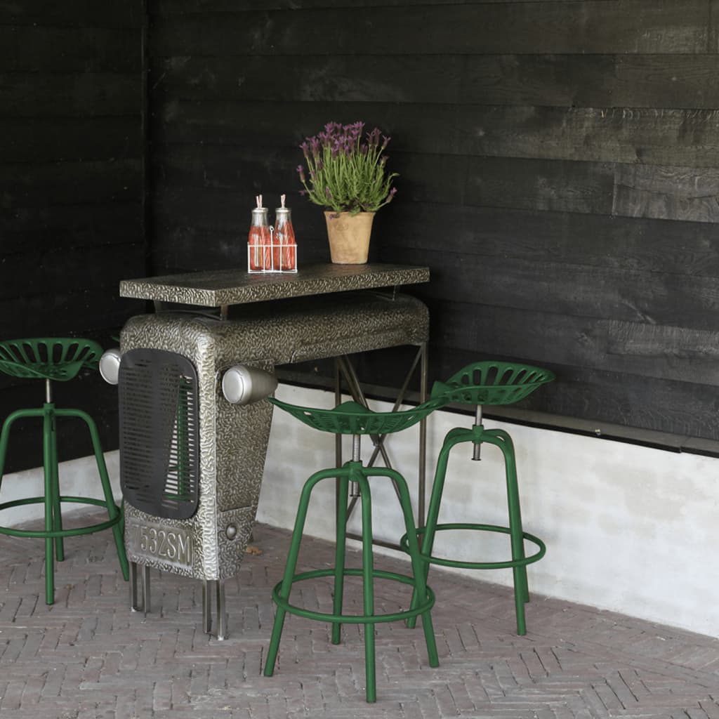 Chaise de tracteur de bar vert Tabourets de bar Esschert Design