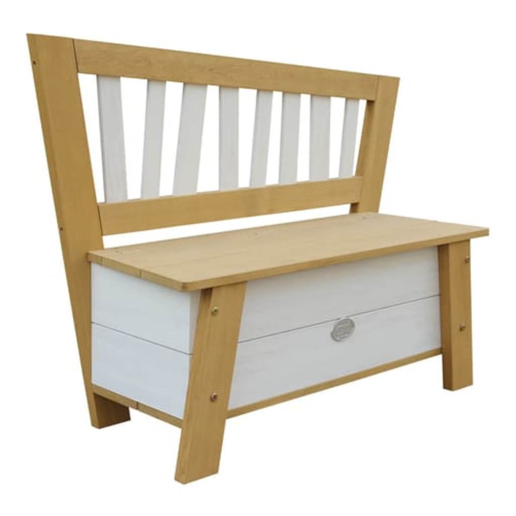 AXI Banc de rangement Corky Marron et blanc Bancs coffres AXI   