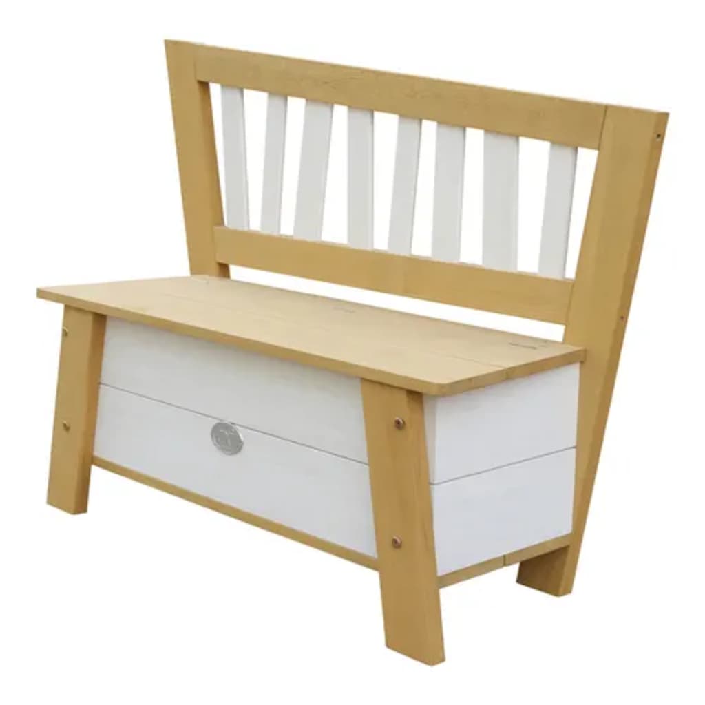 AXI Banc de rangement Corky Marron et blanc Bancs coffres AXI   