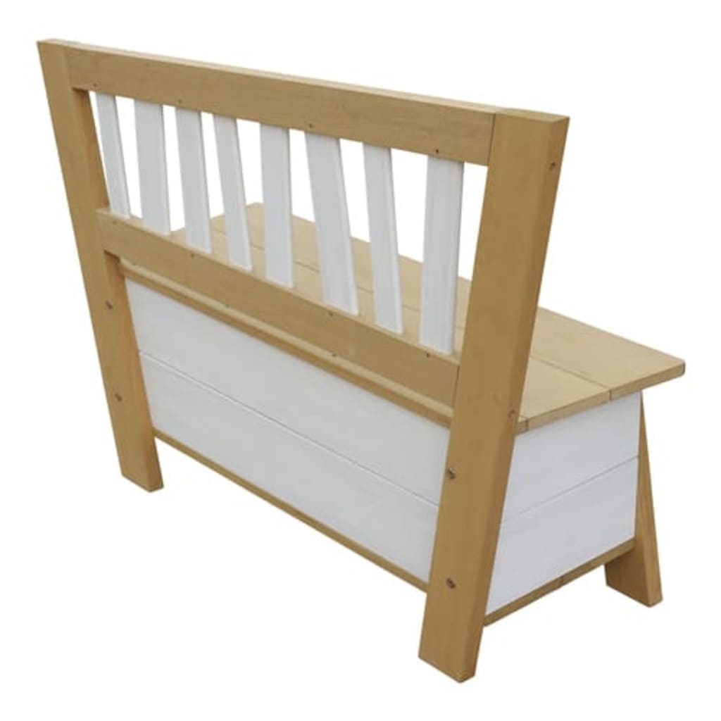 AXI Banc de rangement Corky Marron et blanc Bancs coffres AXI   