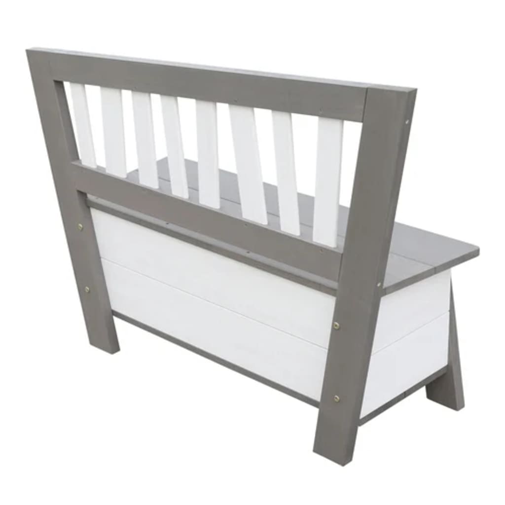 AXI Banc de rangement Corky Gris et blanc Bancs coffres AXI   