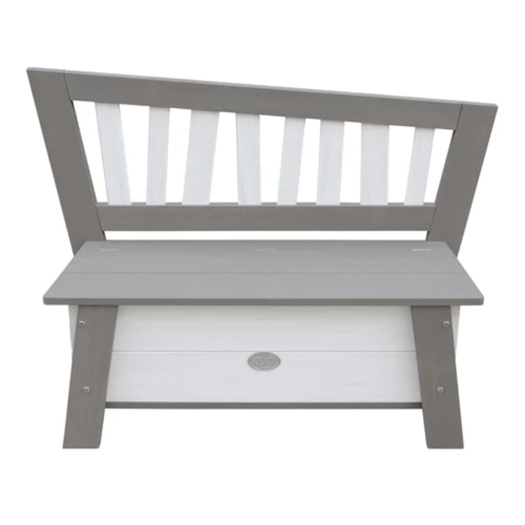 AXI Banc de rangement Corky Gris et blanc Bancs coffres AXI   