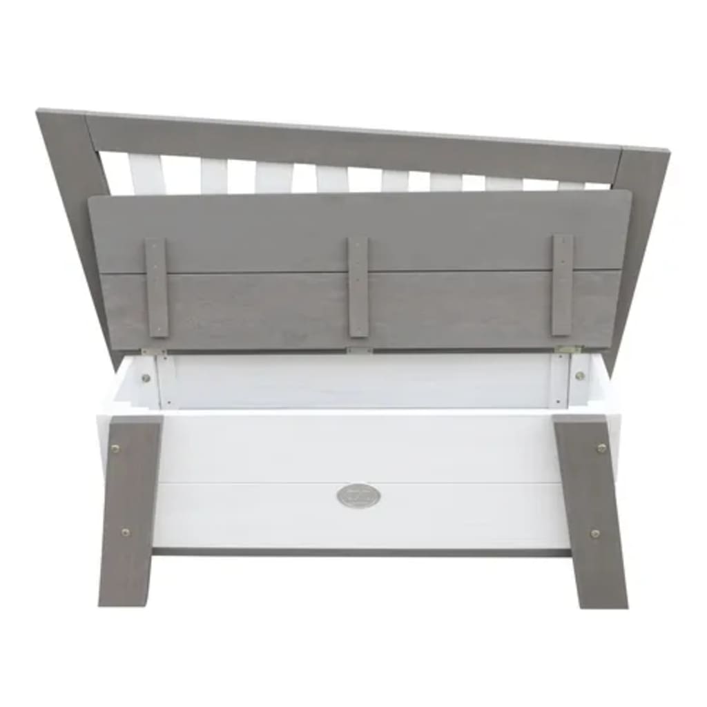 AXI Banc de rangement Corky Gris et blanc Bancs coffres AXI   