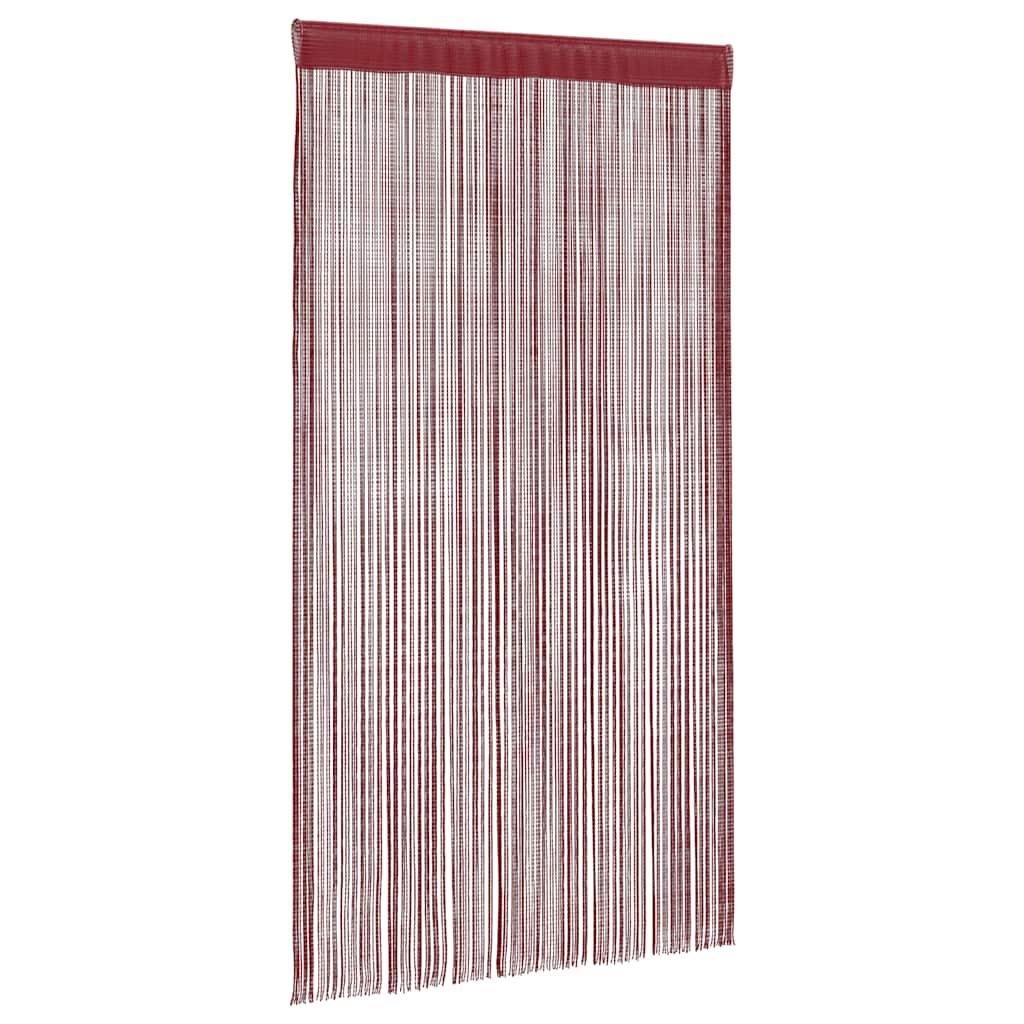 Rideau en fils 2 pcs 100 x 250 cm Bordeaux Rideaux vidaXL