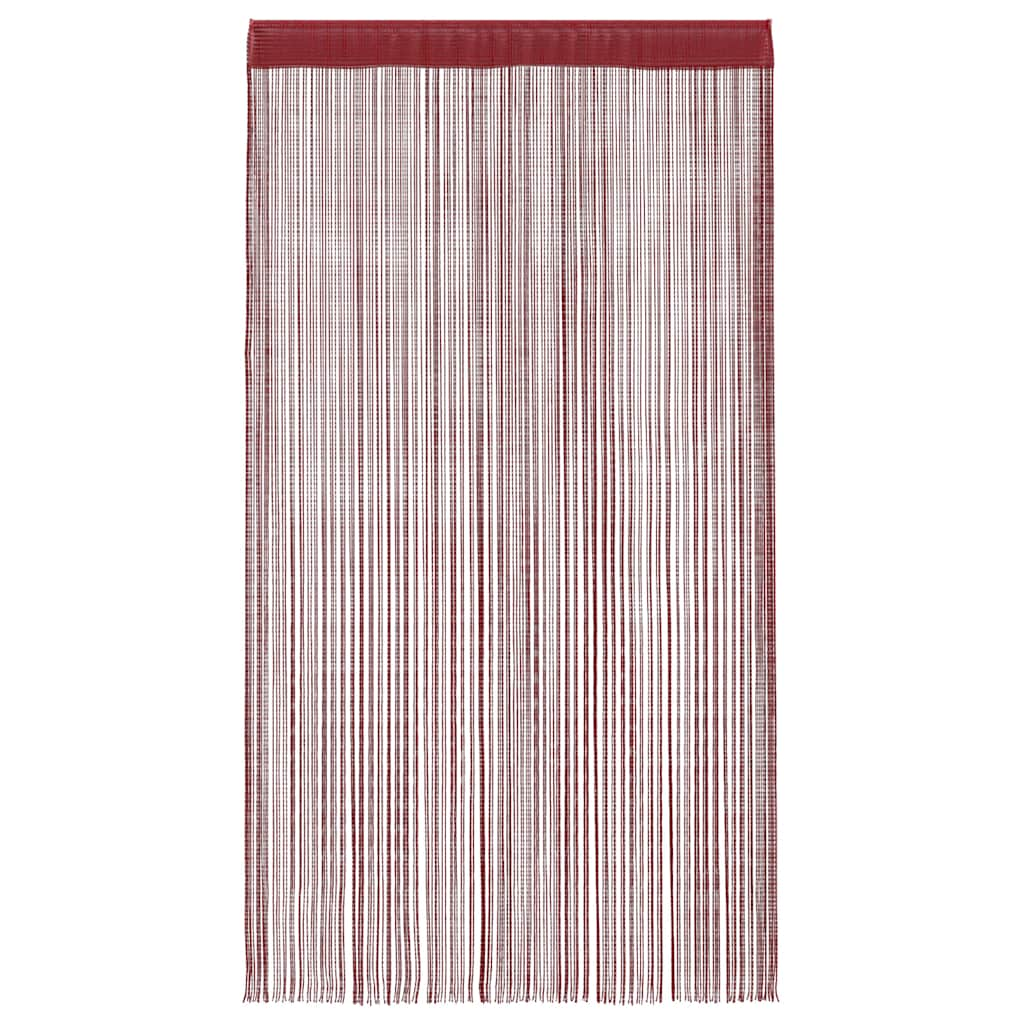 Rideau en fils 2 pcs 100 x 250 cm Bordeaux Rideaux vidaXL