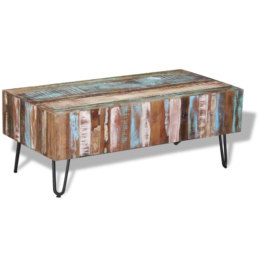 Table basse Bois massif de récupération 100x50x38 cm Tables basses vidaXL   