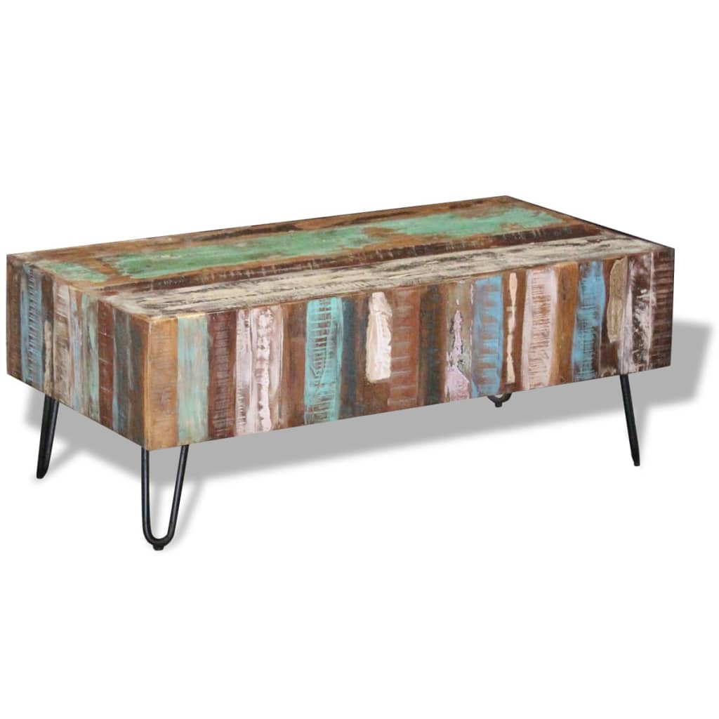 Table basse Bois massif de récupération 100x50x38 cm Tables basses vidaXL   