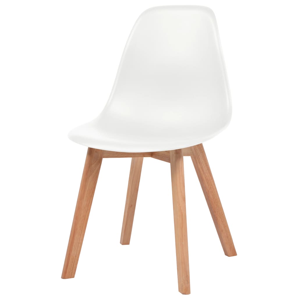 Image vidaXL Chaises à manger lot de 4 Blanc Plastique | Xios Store SNC vidaXL Xios Store SNC