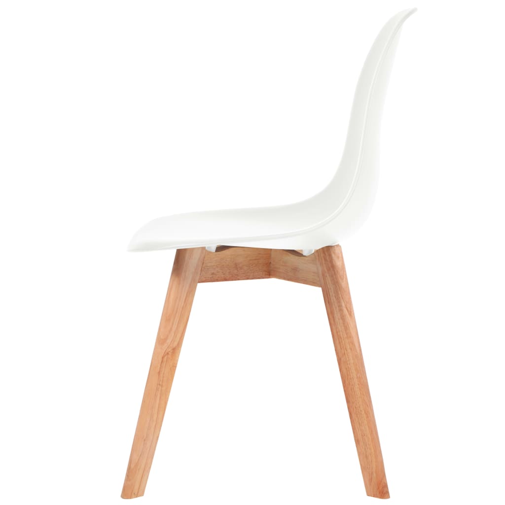 Image vidaXL Chaises à manger lot de 4 Blanc Plastique | Xios Store SNC vidaXL Xios Store SNC