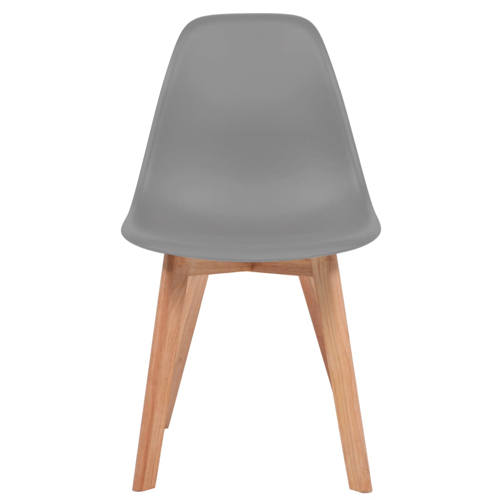 vidaXL Chaises à manger lot de 2 Gris Plastique - Xios Store SNC