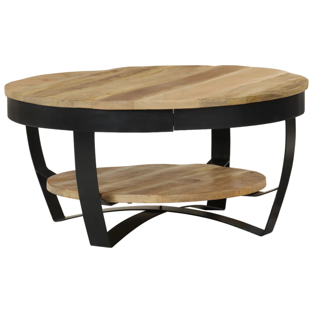 Table basse Bois massif de manguier brut 65x32 cm Tables basses vidaXL   