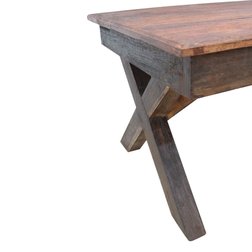 Table basse bois de récupération mélangé 110x60x45 cm Tables basses vidaXL