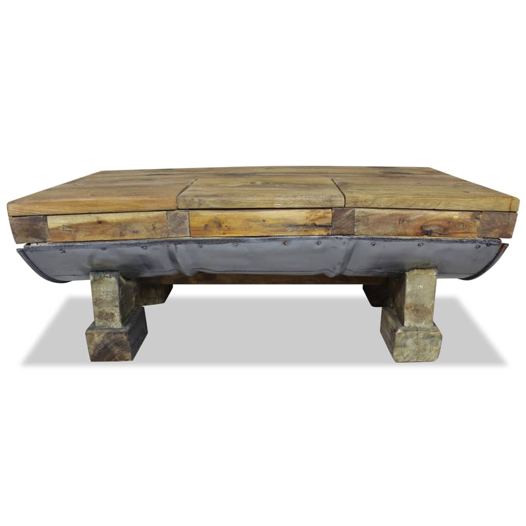 Table basse Bois de récupération massif 90x50x35 cm Tables basses vidaXL   