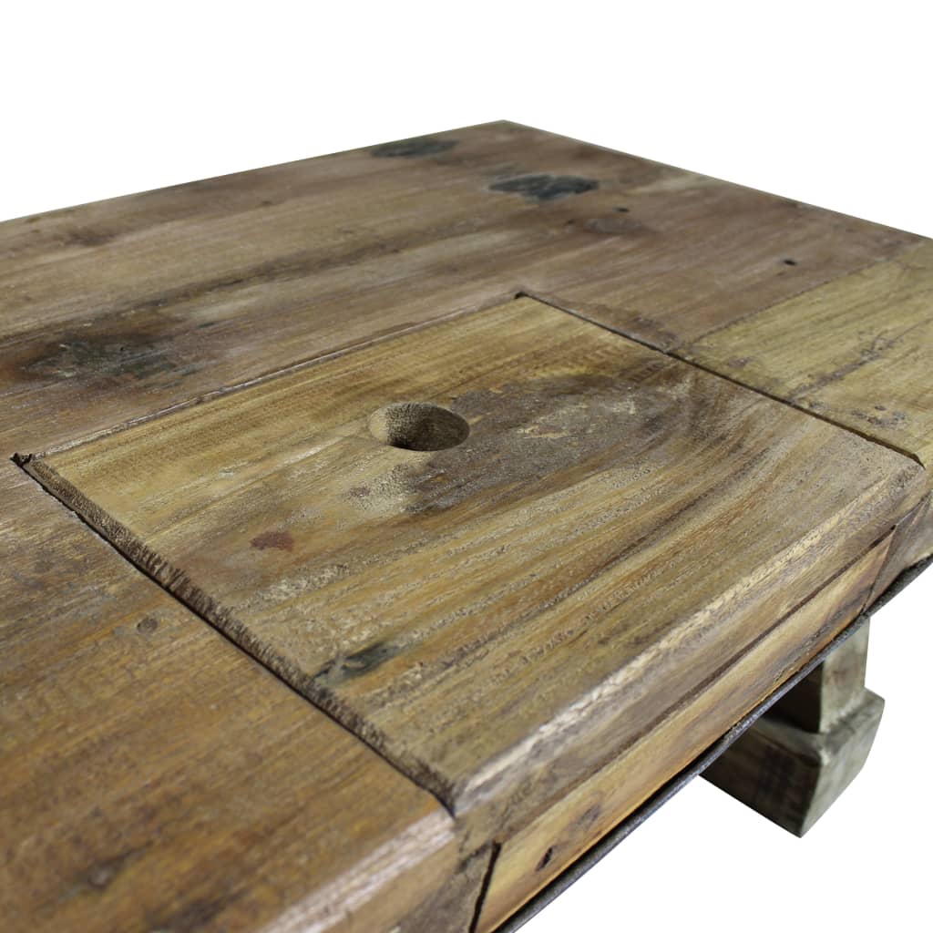 Table basse Bois de récupération massif 90x50x35 cm Tables basses vidaXL   