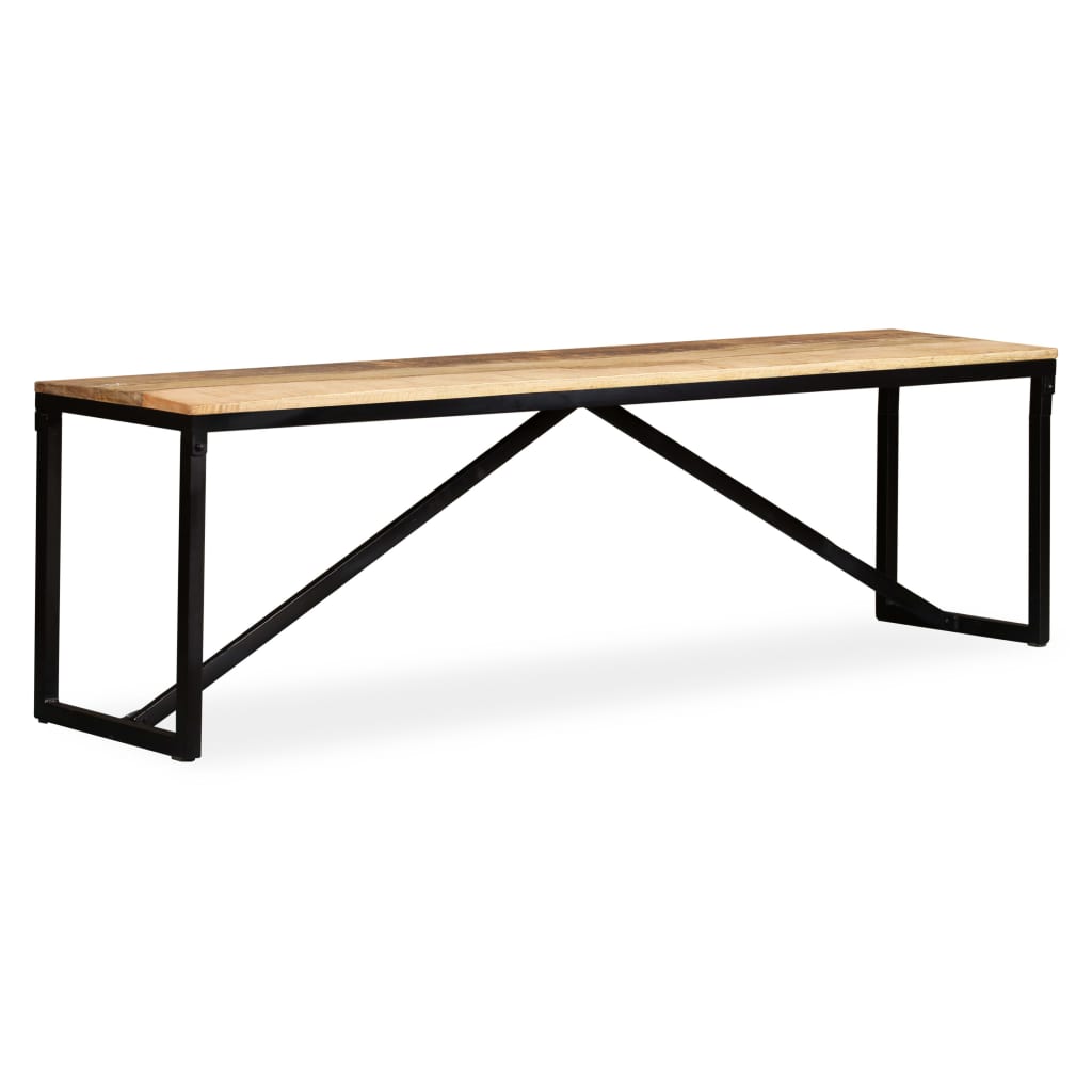 Banc Bois de manguier massif 160x35x45 cm Bancs coffres vidaXL   