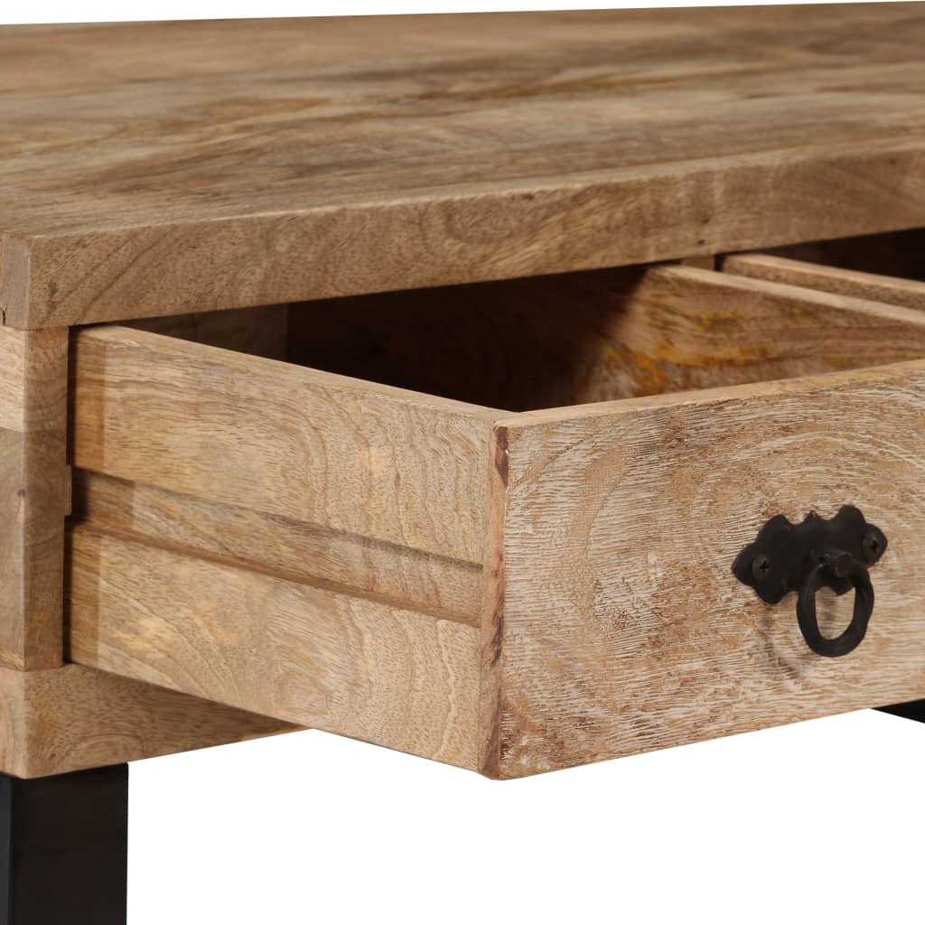 Table basse avec 3 tiroirs Bois de manguier massif 90x50x35 cm Tables basses vidaXL   