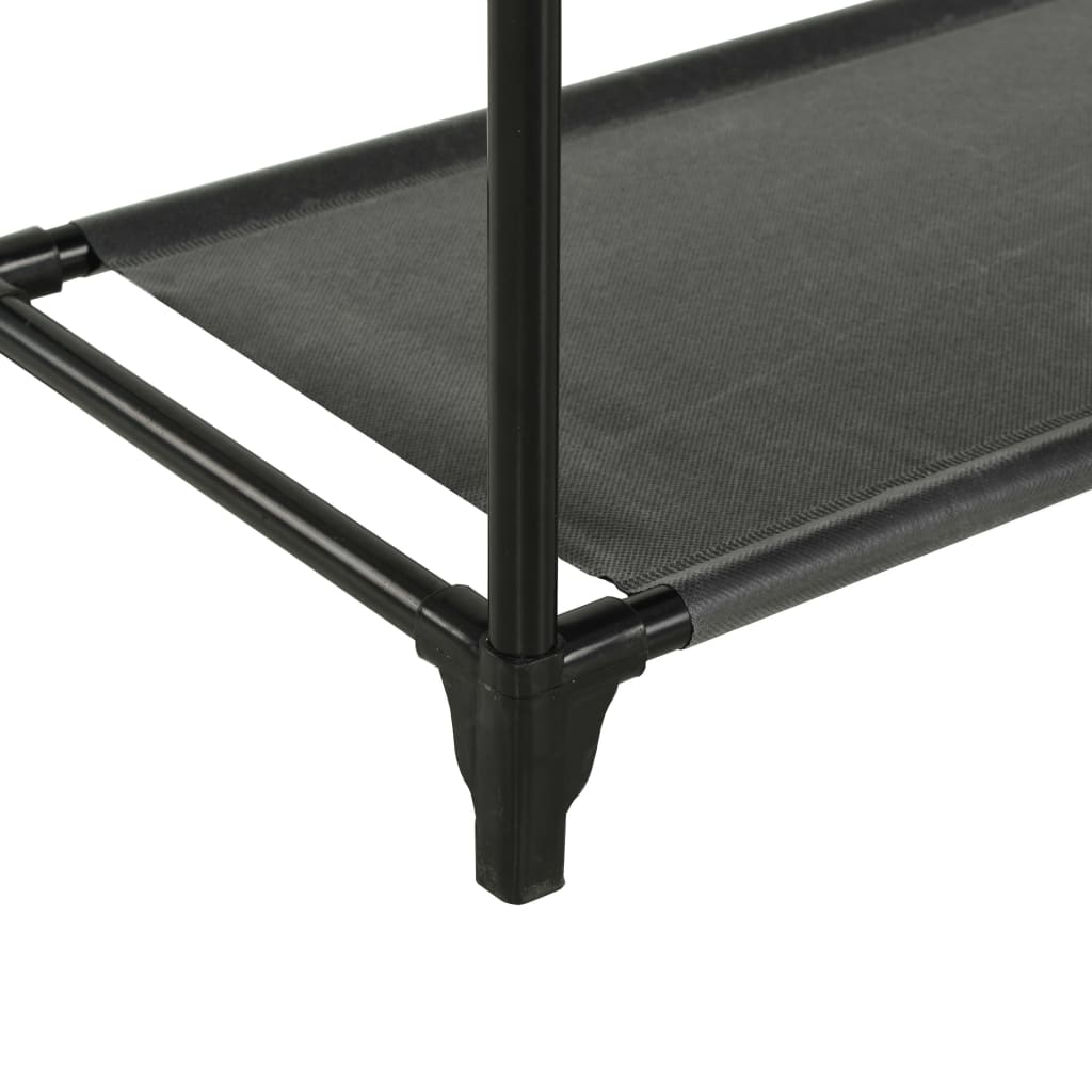 Porte-vêtements Acier et tissu non-tissé 55x28,5x175 cm Noir Organiseurs pour armoires & penderies pour vêtements vidaXL   