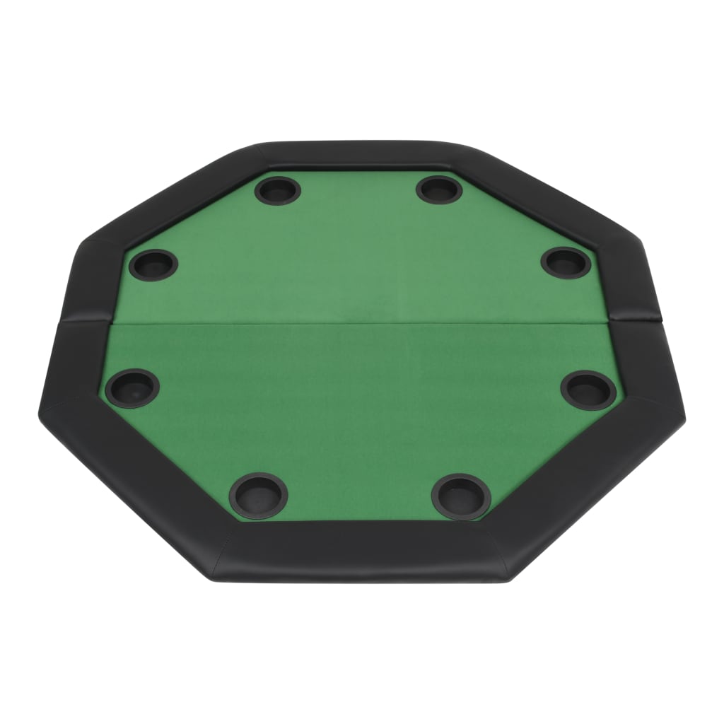 Table de poker pliable pour 8 joueurs 2 plis Octogonale Vert Tables de poker & de jeux vidaXL   