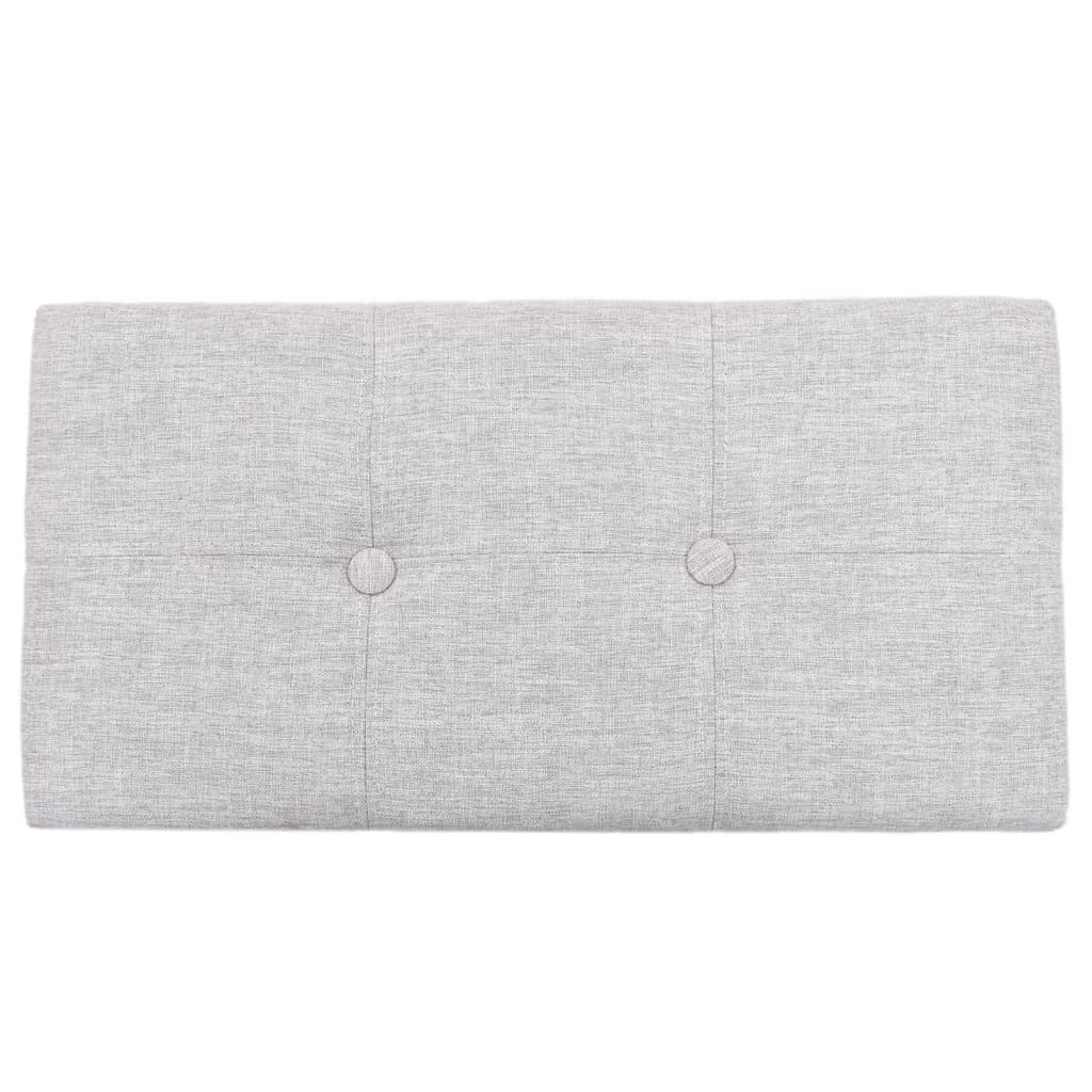 Banc avec 2 poufs Jacinthe d'eau Gris Bancs coffres vidaXL   