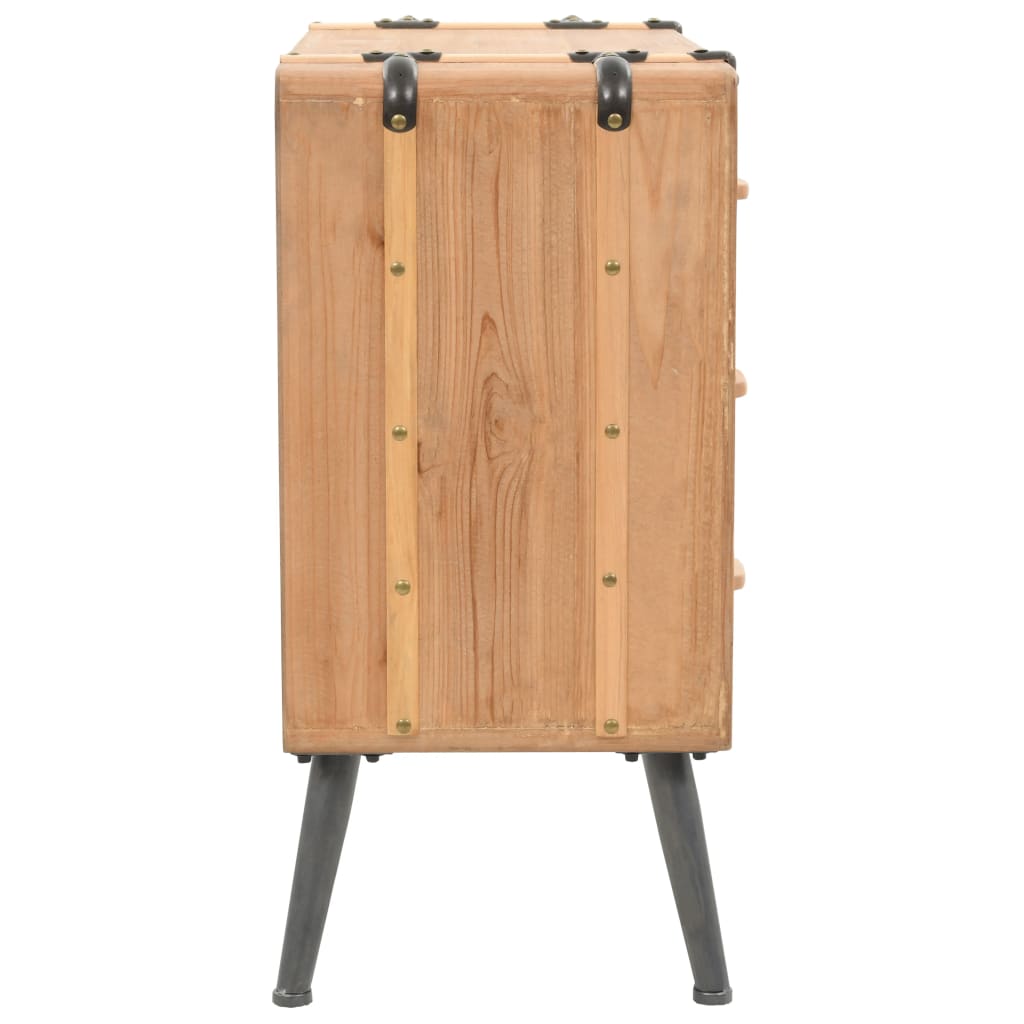 Armoire à tiroirs bois de sapin massif 91x35x73 cm Casiers & armoires de rangement vidaXL   