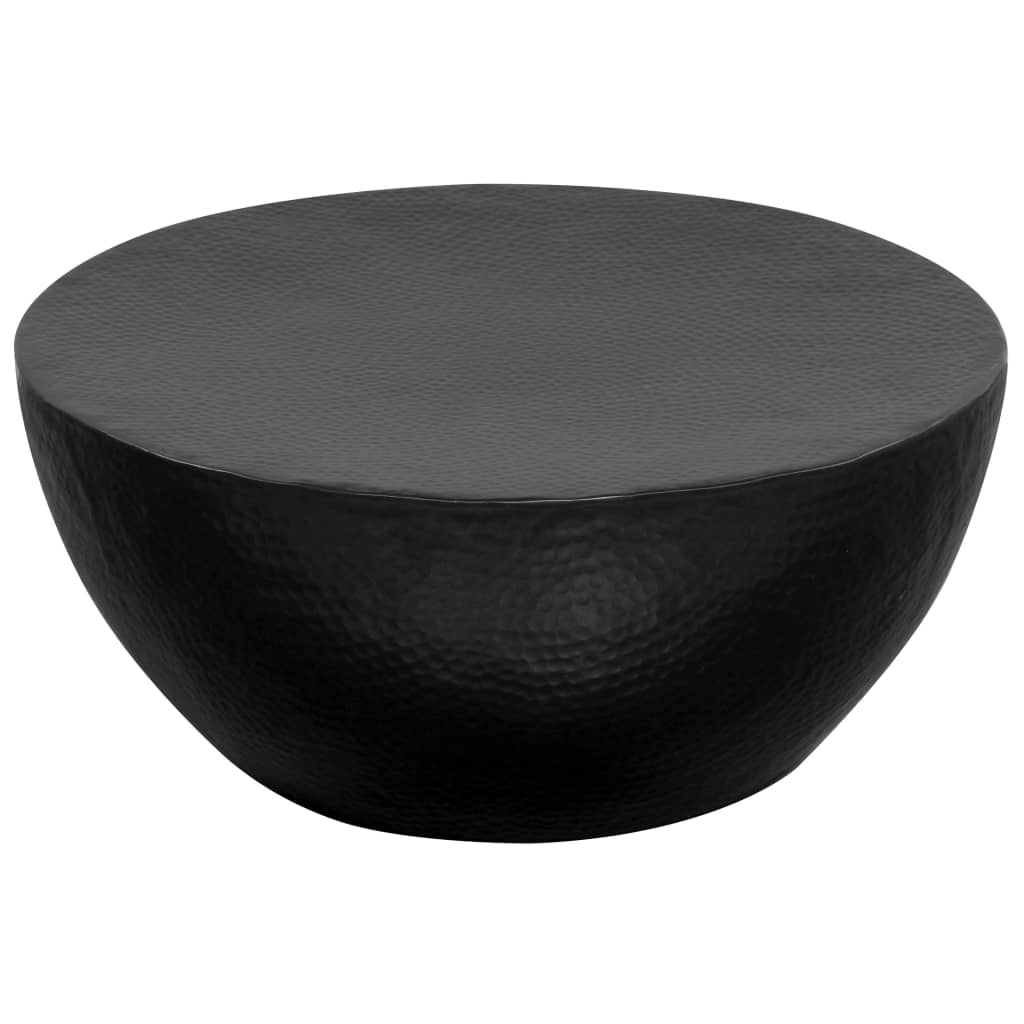 Table basse Aluminium martelé 70 x 30 cm Noir Tables basses vidaXL   