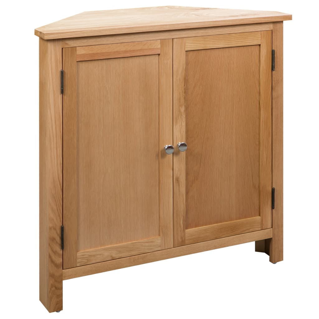 Armoire d'angle 80 x 33,5 x 78 cm Bois de chêne massif Casiers & armoires de rangement vidaXL