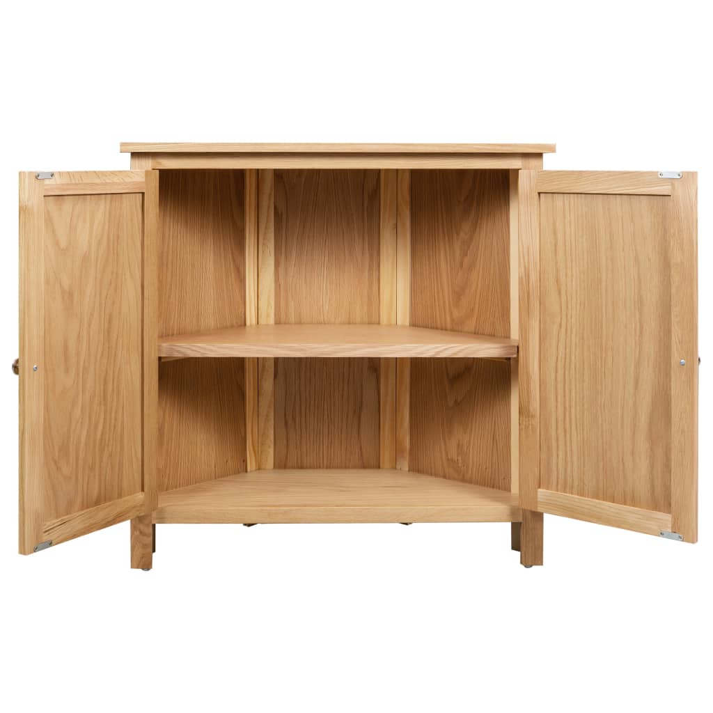 Armoire d'angle 80 x 33,5 x 78 cm Bois de chêne massif Casiers & armoires de rangement vidaXL