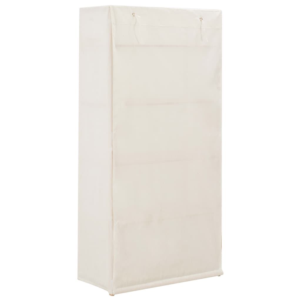 Garde-robe Blanc 79 x 40 x 170 cm Tissu Armoires vidaXL   