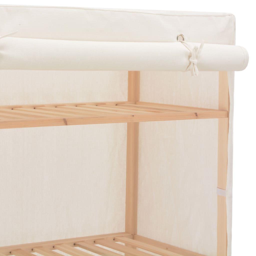 Garde-robe Blanc 79 x 40 x 170 cm Tissu Armoires vidaXL   